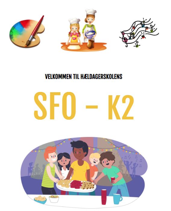 Folder til forældre om Hældagerskolens SFO2 "K2"